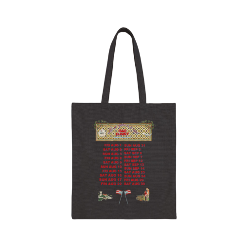 DTMF Merch – Concho Tour Dates Black Tote Bag