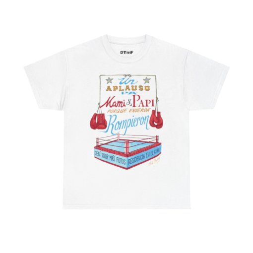 DTMF Merch – White Boxing Tee