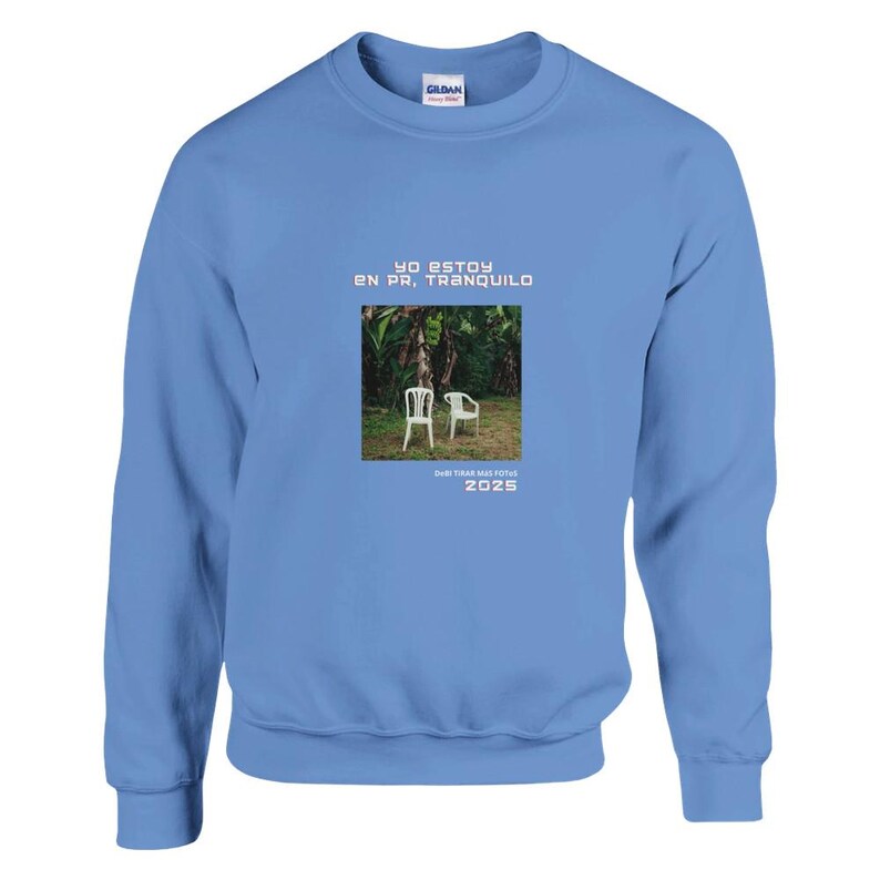 I'm in PR Relax Sweatshirt - Bad Bunny Inspired - Perfect Gift for Boricuas Navy Blue I'm in PR Relax Sweatshirt - Bad Bunny Inspired - Perfect Gift for Boricuas Navy Blue - Image 1